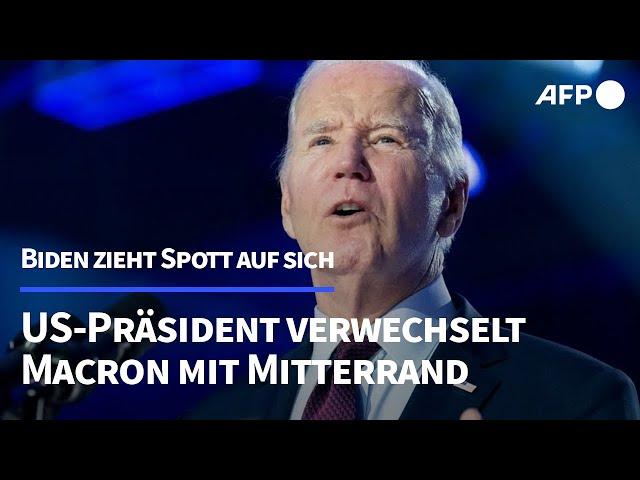 Biden sorgt mit Versprecher für Spott im Netz | AFP