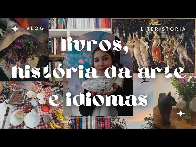 vlog  leituras, história da arte, rotina e estudos de idiomas (francês e italiano) 