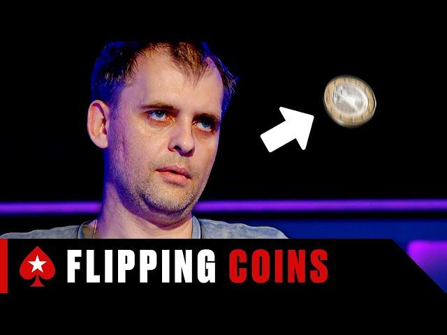 RUSSIAN GUY flips a coin every tough POKER decision  ️ PokerStars