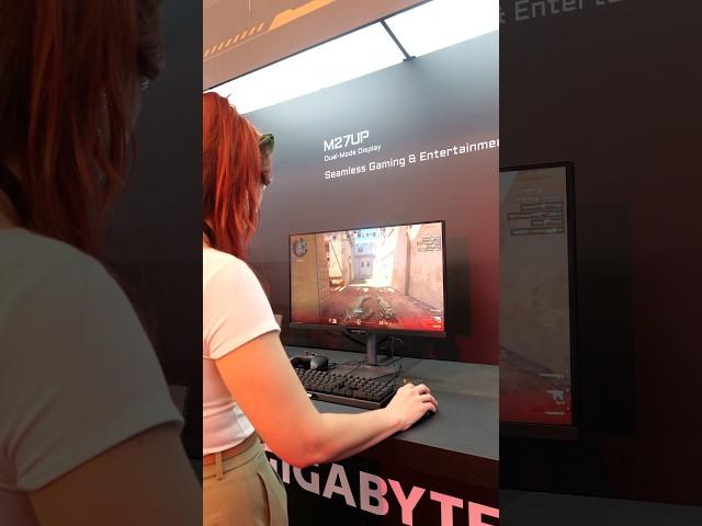 This AI monitor feels like cheating  #computex2025 #gigabyte #aorus