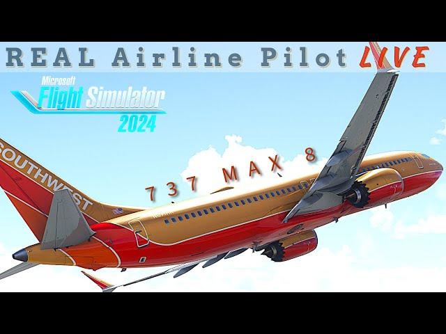 The 737 MAX in Microsoft Flight Simulator 2024 |  iFly Max8 | Real Airline Pilot | #msfs2024 #boeing