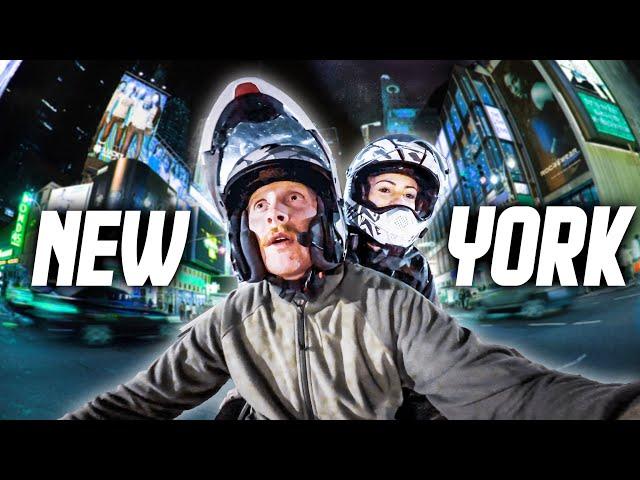 We Rode Our $1,000 Scooters to NYC on September 11! - Honda Helix 2,000 Mile Couples Road Trip