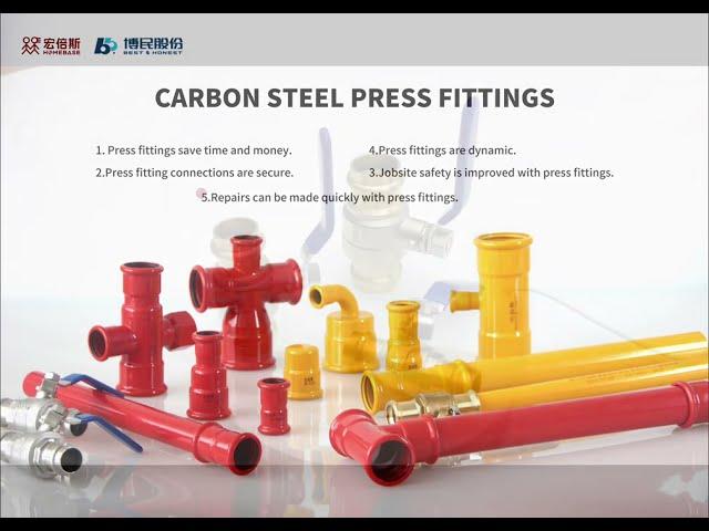 Carbon Steel Press Fittings For fire fighting