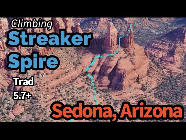 Climbing Streaker Spire in Sedona, AZ