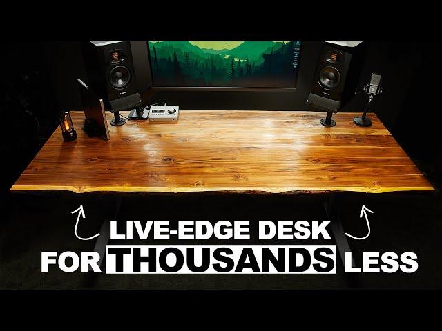 I DIY’d a Live-Edge Desk for THOUSANDS LESS