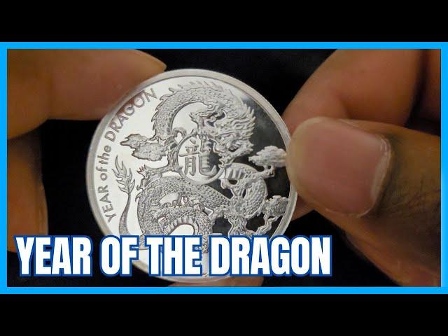 2024 Asahi Luna Dragon 1 Oz Silver Round