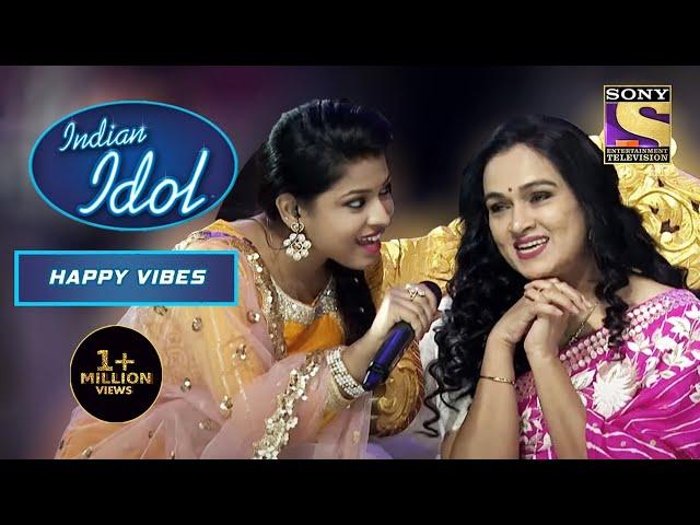 Poonam जी ने मिलाई अपनी आवाज़ Pawandeep के साथ | Indian Idol | Happy Vibes