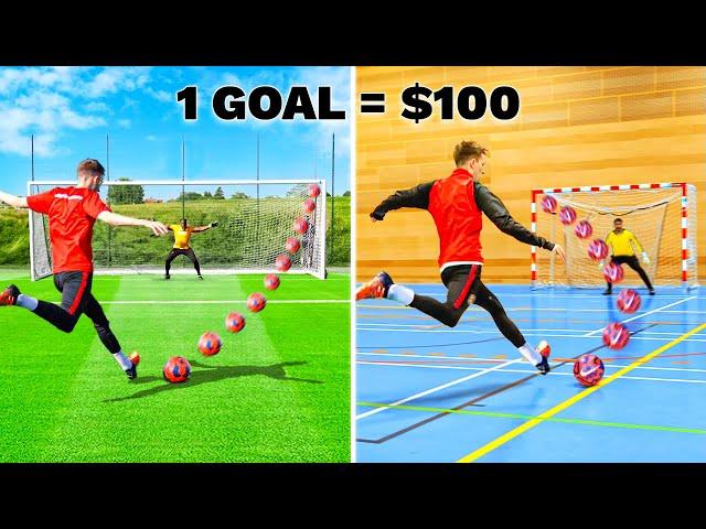 PRO FOOTBALLER vs PRO FUTSAL GOALKEEPER - Who Wins?