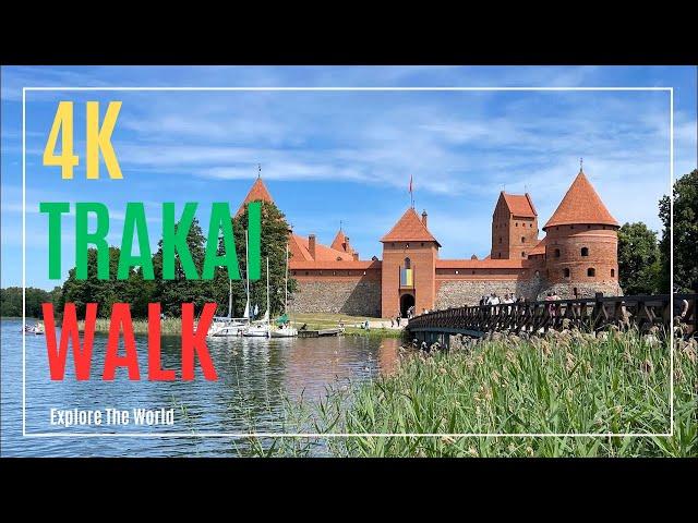 【4K】 Lithuania Trakai Walk - through Main Street and inside Island Castle Museum