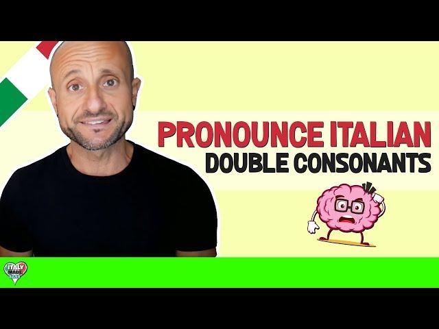 How to Pronounce Italian Double Consonants - Italian Language Pronunciation for Beginners