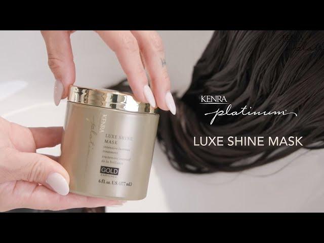 Luxe Shine Mask | Gold-Enriched Intensive Lustrous Treatment for Hair | Kenra Platinum