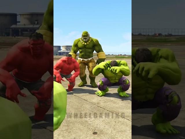 Small Hulk vs Big Hulk  Punch Challenge #shorts #hulk #superhero
