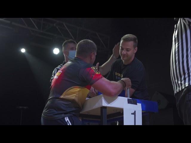 Armwrestling-Turnier Lindau - Linker Arm -100 kg | tolle Kämpfe - auch die BADEN BISONS war am Start