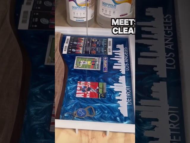 From @mr.e.builds using our 16x12" ecomold: Sealing history in crystal-clear epoxy! This Matthew