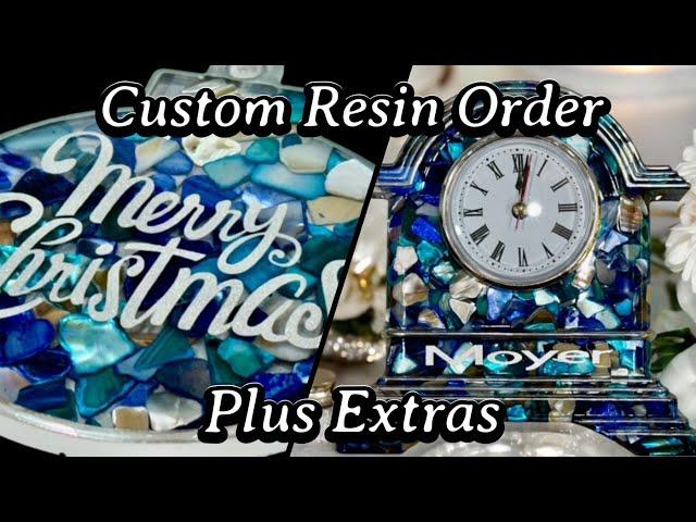 #647 Custom Abalone Clock And Extras Of Course!