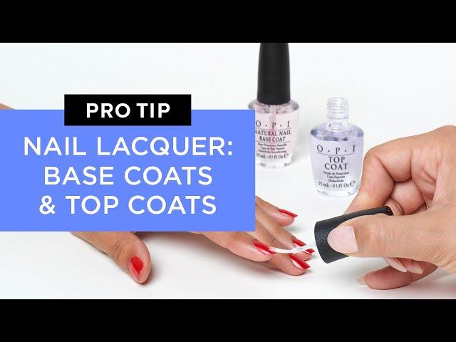 OPI Base Coat and OPI Top Coat Options