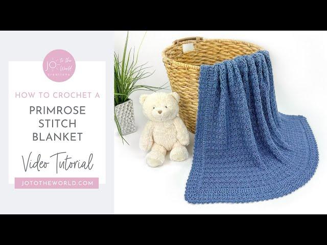 Primrose Stitch Blanket | Crochet Pattern Blanket EASY! | A Modern Crochet Blanket Pattern (Free)