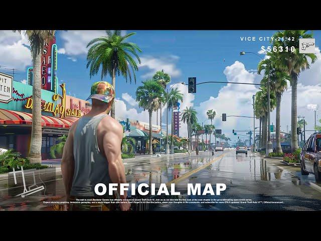 Grand Theft Auto 6 - Official MAP Leaked!