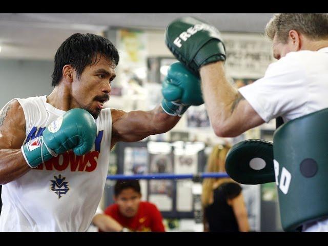 MANNY PACQUIAO; COMPLETE MITT WORKOUT With FREDDIE ROACH