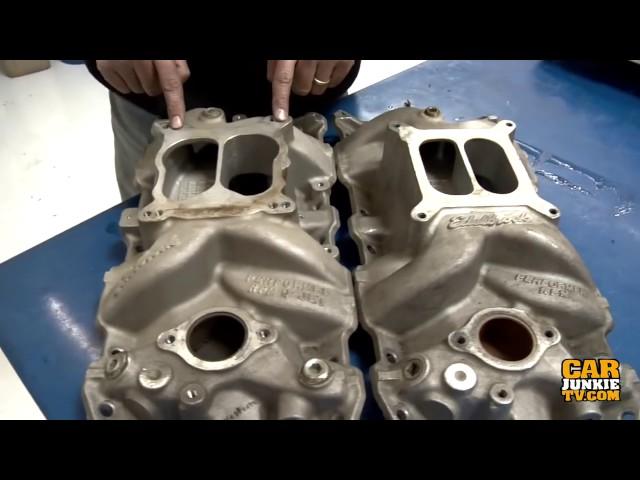 Edelbrock Intake Manifold Dyno Test    Single Vs Dual + Air Gap Vs Regular