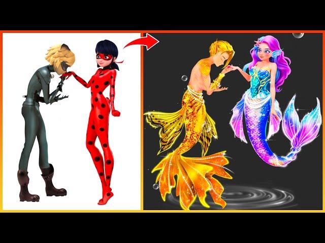 MIRACULOUS Ladybug Becomes Mermaid Princess Fashion Wow