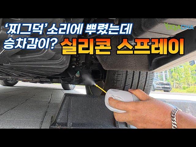 미치는 자동차 '찌그덕' 소리에 뿌린 실리콘 스프레이, 근데 승차감이 왜 이래?