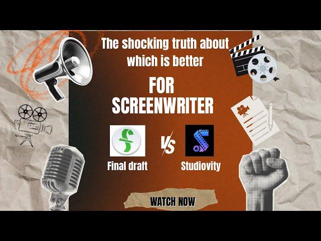 Final Draft vs. Studiovity: Best screenwriting software for free #screenwritingsoftware #filmscript