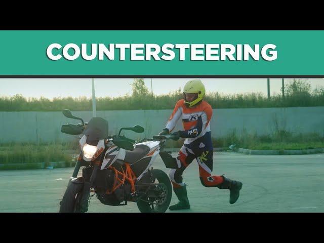 COUNTERSTEERING on slow and fast speeds