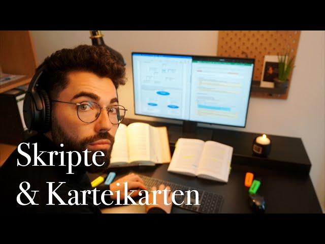 Jurastudium - Skripte und Karteikarten schreiben