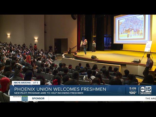 Phoenix Union welcomes freshmen for first day of school