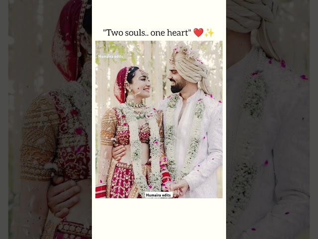 "Two souls.. one heart" ️#shorts #edit #surbhijyoti #wedding