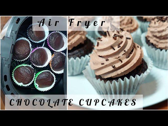 Best ever Chocolate Cupcakes in Air Fryer | Delicious moist cupcakes recipe | quick & easy!