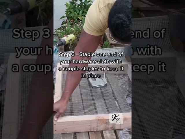 DIY Soil & Compost Sifter  #diy #garden #gardening #gardeningtips