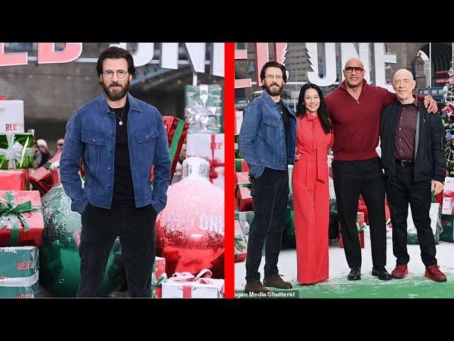 Chris Evans Debuts Rugged New Look at Red One Premiere