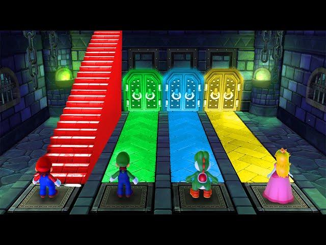 Mario Party 10 Minigames - Luigi Vs Mario Vs Yoshi Vs Peach (Master Difficulty)