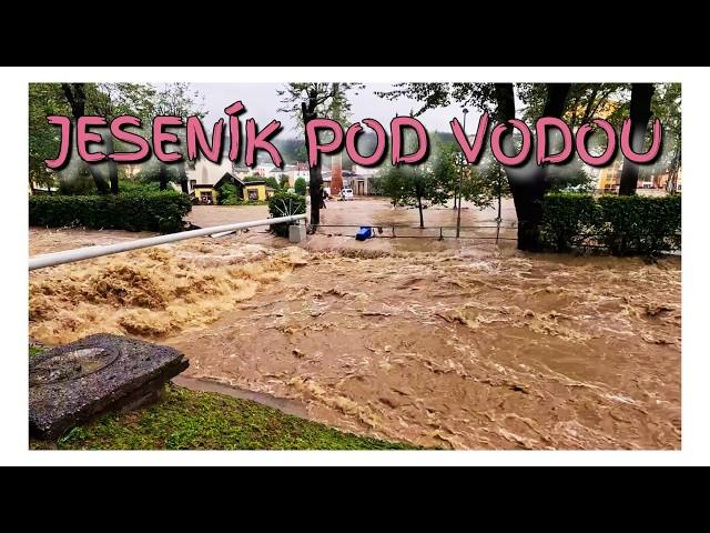 Povodně v Jeseníku (15. 9. 2024) | Potopené centrum města | Nejhorší den