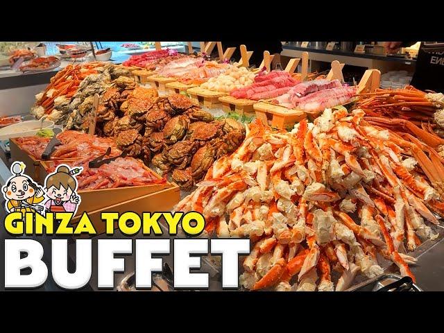 Tokyo Ginza All You Can Eat Buffet / Sushi, Wagyu yakiniku, Sashimi, Crab / Japan Travel Tips