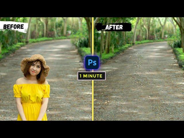 How to use content aware fill photoshop 2023 । Remove people from photo just 1 click