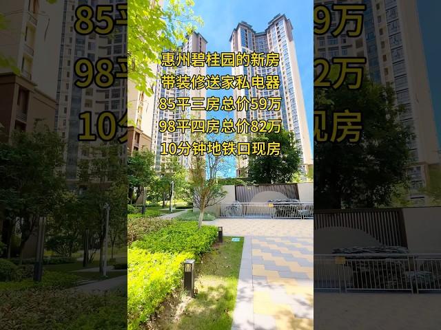 惠州碧桂园的新房，您好，看楼热线：+86 188 2710 6364深莞惠看房免费专车接送，1v1服务，选到心仪的房子 #惠州房产