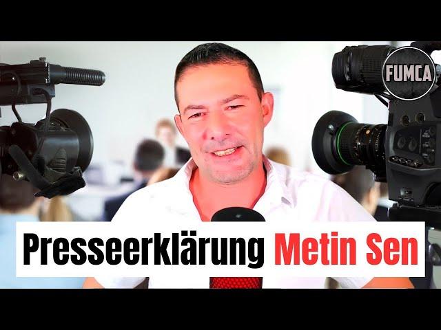 Männercoaching Presseerklärung - Metin Sen / FUMCA