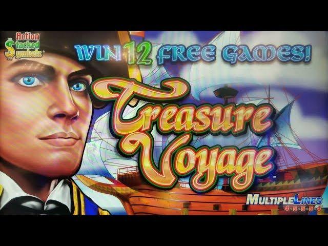 BIG SURPRISE WIN!  TREASURE VOYAGE SLOT MACHINE BIG BONUS WIN by KONAMI  PECHANGA CASINO