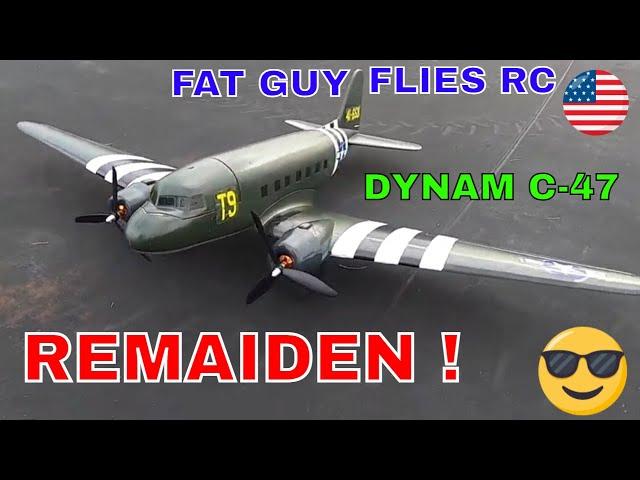 DYNAM C-47 REMAIDEN!  from BitGo Hobby by Fat Guy Flies RC