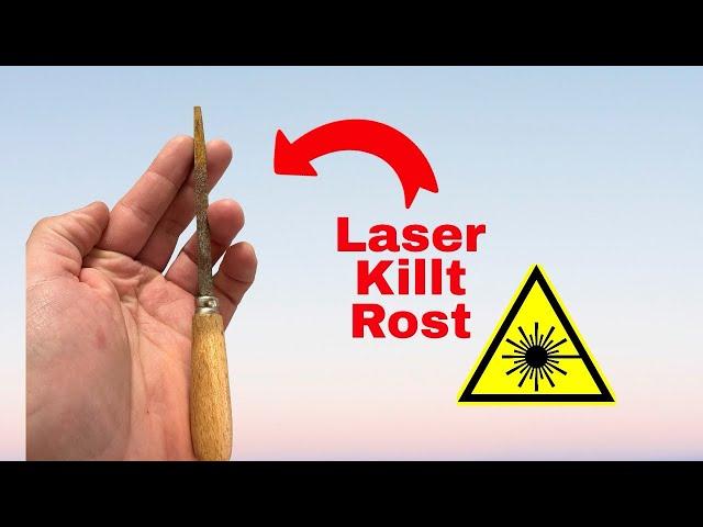 Laser zerstört den Rost in null Komma Nix rust removal