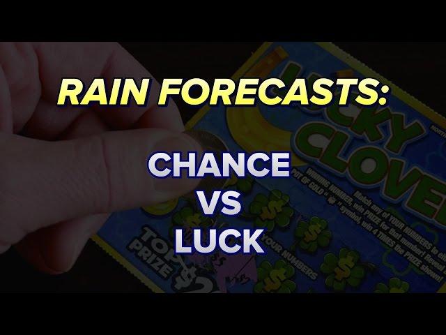 Chance vs luck in weather forecasts - JD Rudd