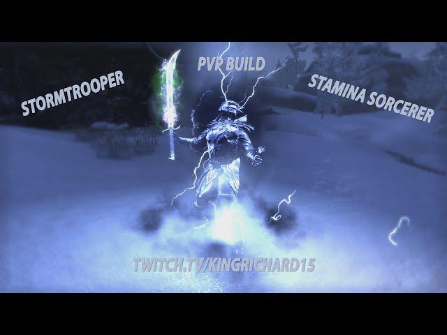 ESO V14 STORMTROOPER STAMINA SORCERER BUILD KING RICHARD