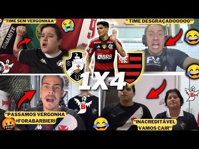 REAÇÕES VASCAINAS E TRISTEZA SENDO HUMILHADOS - VASCO 1X4 FLAMENGO- BRASILEIRÃO 2023