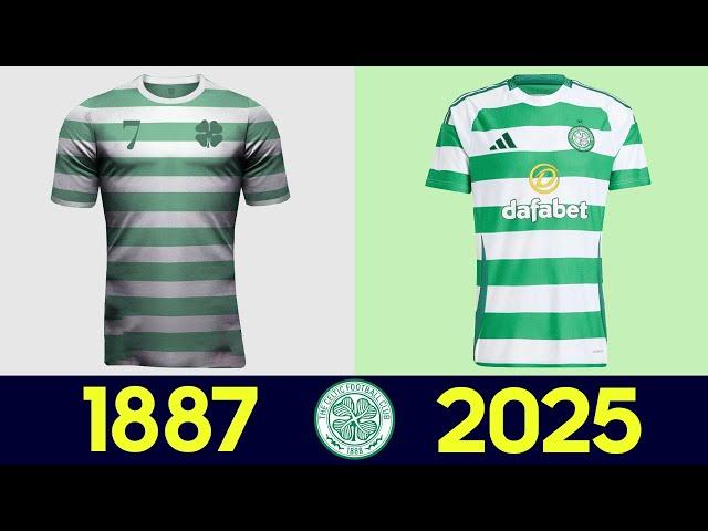 The Evolution of Celtic Football Kit 2024-25 (2024) | All Celtic Football Jerseys in History 24/25