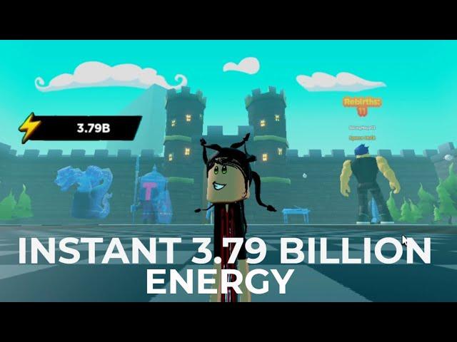 I Got 3.79 Billion Instant Energy after Rebirth at Castle Area on Roblox Strongman Simulator