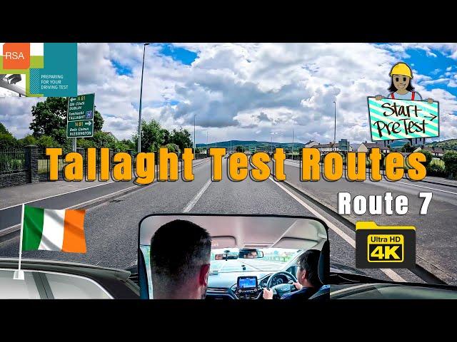 Driving through Tallaght Driving Test Routes | RSA Ireland | Route 7