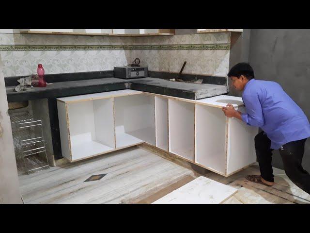 How To Build Modular Kitchen At Home With Pvc Laminates ||घर पर माड्यूलर किचन कैसे बनाएं